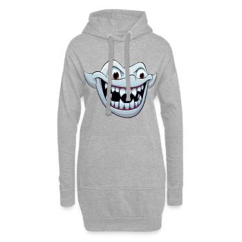 Die Kicherfabrik - Hoodie-Kleid - Grau meliert - Vorne
