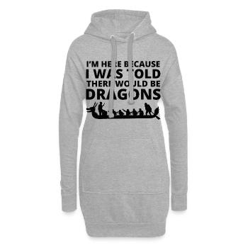 Drachenboot Racing Crew Paddlers Wassersport - Hoodie-Kleid - Grau meliert - Vorne