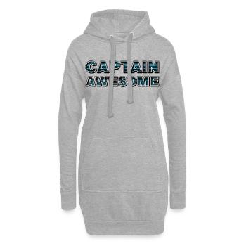 CAPTAIN AWESOME - Hoodie-Kleid - Grau meliert - Vorne