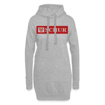 Schur gon Dach Gemorje im Siegerland Sejerlänner  - Hoodie-Kleid - Grau meliert - Vorne