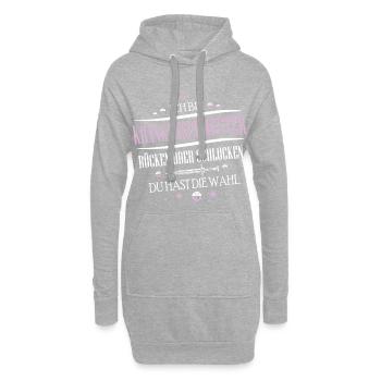 Krankenschwester Krankenhaus Notarzt Sanitäter - Hoodie-Kleid - Grau meliert - Vorne
