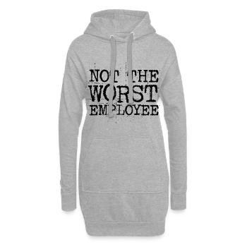 Not The Worst Employee - Hoodie-Kleid - Grau meliert - Vorne