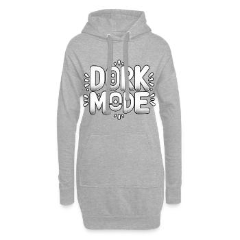 Dork Mode 7 - Hoodie-Kleid - Grau meliert - Vorne
