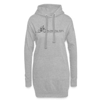 Aldrig Till Fots Vélo Dire le cyclisme - Sweat-shirt à capuche long Femme - gris chiné - Devant