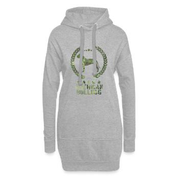 americanbulldogarmy - Hoodie-Kleid - Grau meliert - Vorne