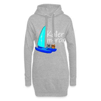 Katamaran - Hoodie-Kleid - Grau meliert - Vorne