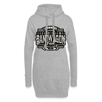 Bandwagon Fan 13 - Hoodie-Kleid - Grau meliert - Vorne