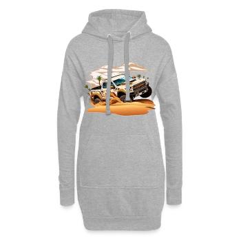 Die Sandhaie - Hoodie-Kleid - Grau meliert - Vorne