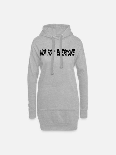 Not For Everyone - Hoodie Dress - heather grey