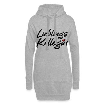 Lieblings Kollegin Lieblingskollegin Büro Arbeit - Hoodie-Kleid - Grau meliert - Vorne