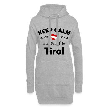 Die Tiroler - Hoodie-Kleid - Grau meliert - Vorne