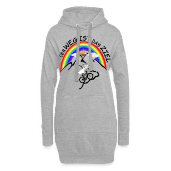 MTB Bergziege - Hoodie-Kleid - Grau meliert - Vorne