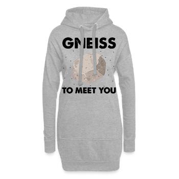 Collecteurs minéraux et ventilateur de minéraux de minerais - Sweat-shirt à capuche long Femme - gris chiné - Devant