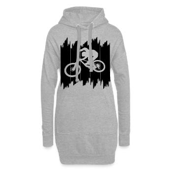 Biken - Hoodie-Kleid - Grau meliert - Vorne