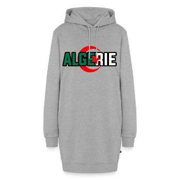 Algérie - Sweat-shirt à capuche long Femme - gris chiné - Devant