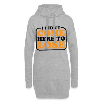 Je ne suis pas venu ici pour perdre 2 - Sweat-shirt à capuche long Femme - gris chiné - Devant