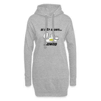 Eier - Hoodie-Kleid - Grau meliert - Vorne