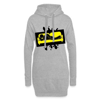 Canapé Canapé Fatigué Icon - Sweat-shirt à capuche long Femme - gris chiné - Devant