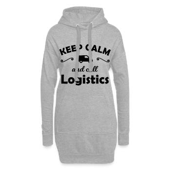 Logistique des appels d’urgence - Sweat-shirt à capuche long Femme - gris chiné - Devant