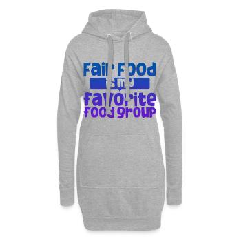 Fair Food Is My Favorite Food Group 4 - Hoodie-Kleid - Grau meliert - Vorne