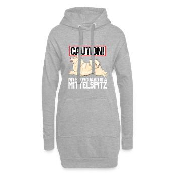 mittelguard4 - Hoodie-Kleid - Grau meliert - Vorne