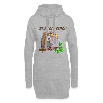 Weiss der Geier - Hoodie-Kleid - Grau meliert - Vorne