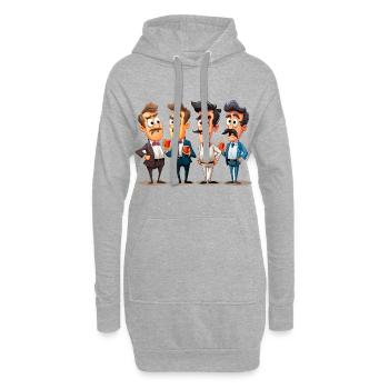The Coffee Debaters - Hoodie Dress - heather grey - Front