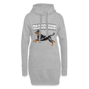 beauceron - Hoodie-Kleid - Grau meliert - Vorne