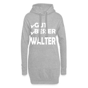 Walter - Hoodie-Kleid - Grau meliert - Vorne