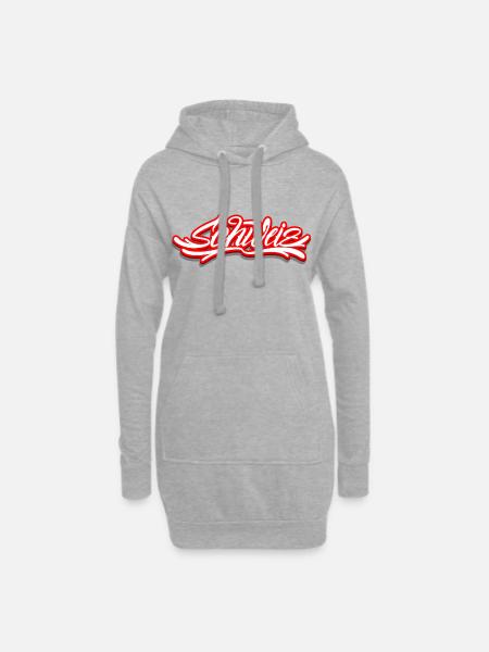 Suisse - Sweat-shirt à capuche long Femme - gris chiné