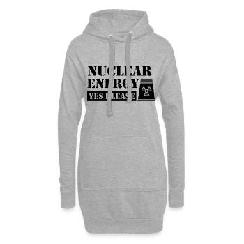 Énergie nucléaire s’il vous plaît - Pro Sustainable Energy - Sweat-shirt à capuche long Femme - gris chiné - Devant