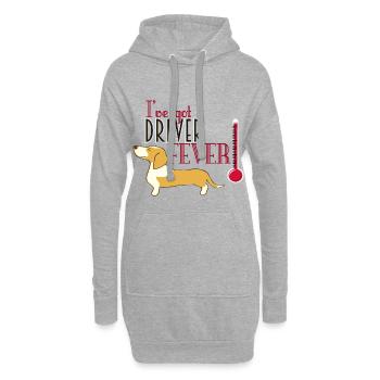 Drever Fieber leicht - Hoodie-Kleid - Grau meliert - Vorne