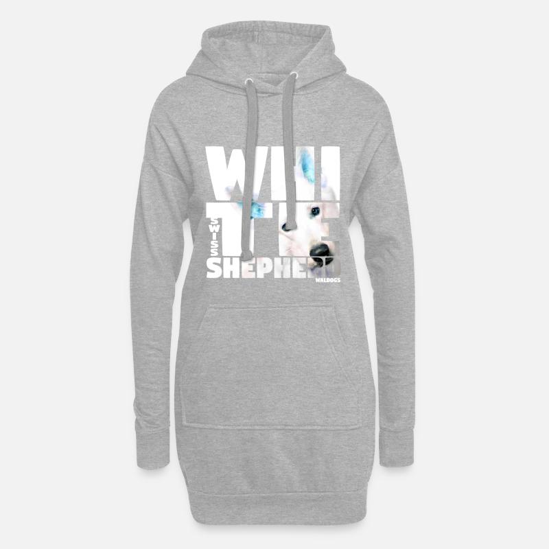 NASSU White Shep - Hoodie-Kleid - Grau meliert