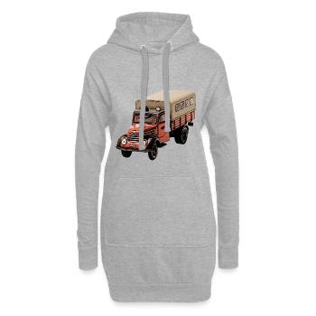 Service d'incendie Robur Garant - Sweat-shirt à capuche long Femme - gris chiné - Devant