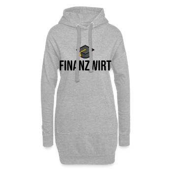 Finanzamt Finanzwirt Ausbildung Studium - Hoodie-Kleid - Grau meliert - Vorne