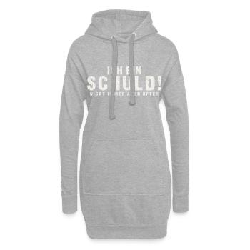 Je suis coupable Pas toujours mais plus souvent - Sweat-shirt à capuche long Femme - gris chiné - Devant