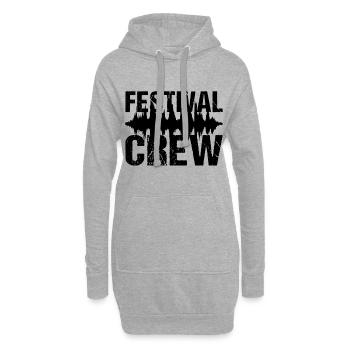 Festival Crew Musik Festival Party - Hoodie-Kleid - Grau meliert - Vorne
