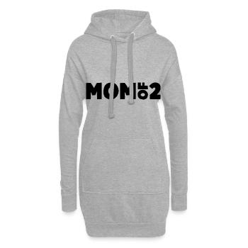 Mom of 2 - Hoodie Dress - heather grey - Front