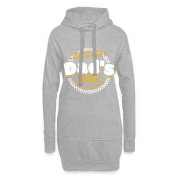 Papas Taxifahrer Company Geschenk - Hoodie-Kleid - Grau meliert - Vorne