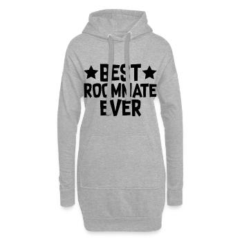 Meilleur colocataire de tous les temps - Sweat-shirt à capuche long Femme - gris chiné - Devant