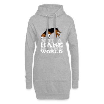 sajkhare - Sweat-shirt à capuche long Femme - gris chiné - Devant