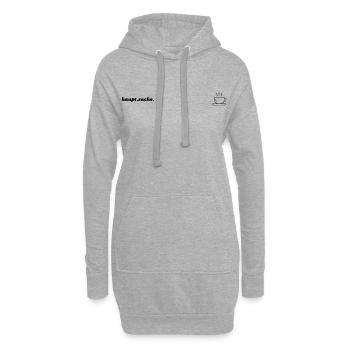 Kaffee - Hoodie-Kleid - Grau meliert - Vorne