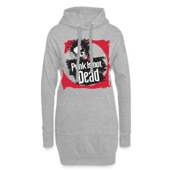 Punk Is Not Dead Punkrock Punker Punkrocker Rock - Hoodie-Kleid - Grau meliert - Vorne