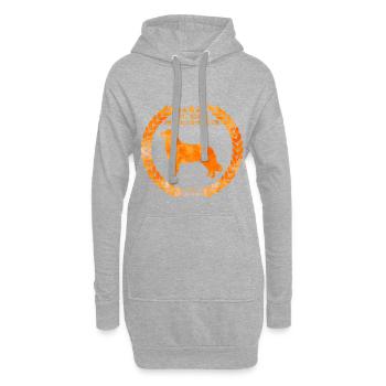 Toller Nova Scotia Army Orange - Sweat-shirt à capuche long Femme - gris chiné - Devant