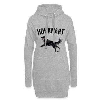 Hovawart VI - Sweat-shirt à capuche long Femme - gris chiné - Devant