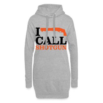 I Call Shotgun 11 - Hoodie-Kleid - Grau meliert - Vorne