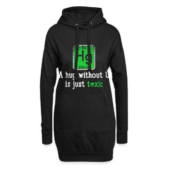 Cadeau toxique drôle de câlin de l'élément chimique de la science Hg - Sweat-shirt à capuche long Femme - noir - Devant