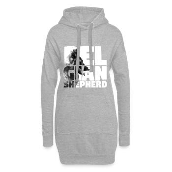 NASSU Belge 02 - Sweat-shirt à capuche long Femme - gris chiné - Devant
