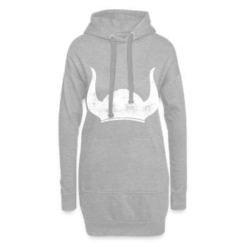 Vikinger - Hoodie-Kleid - Grau meliert - Vorne