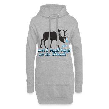 mei Dirndl - Hoodie-Kleid - Grau meliert - Vorne